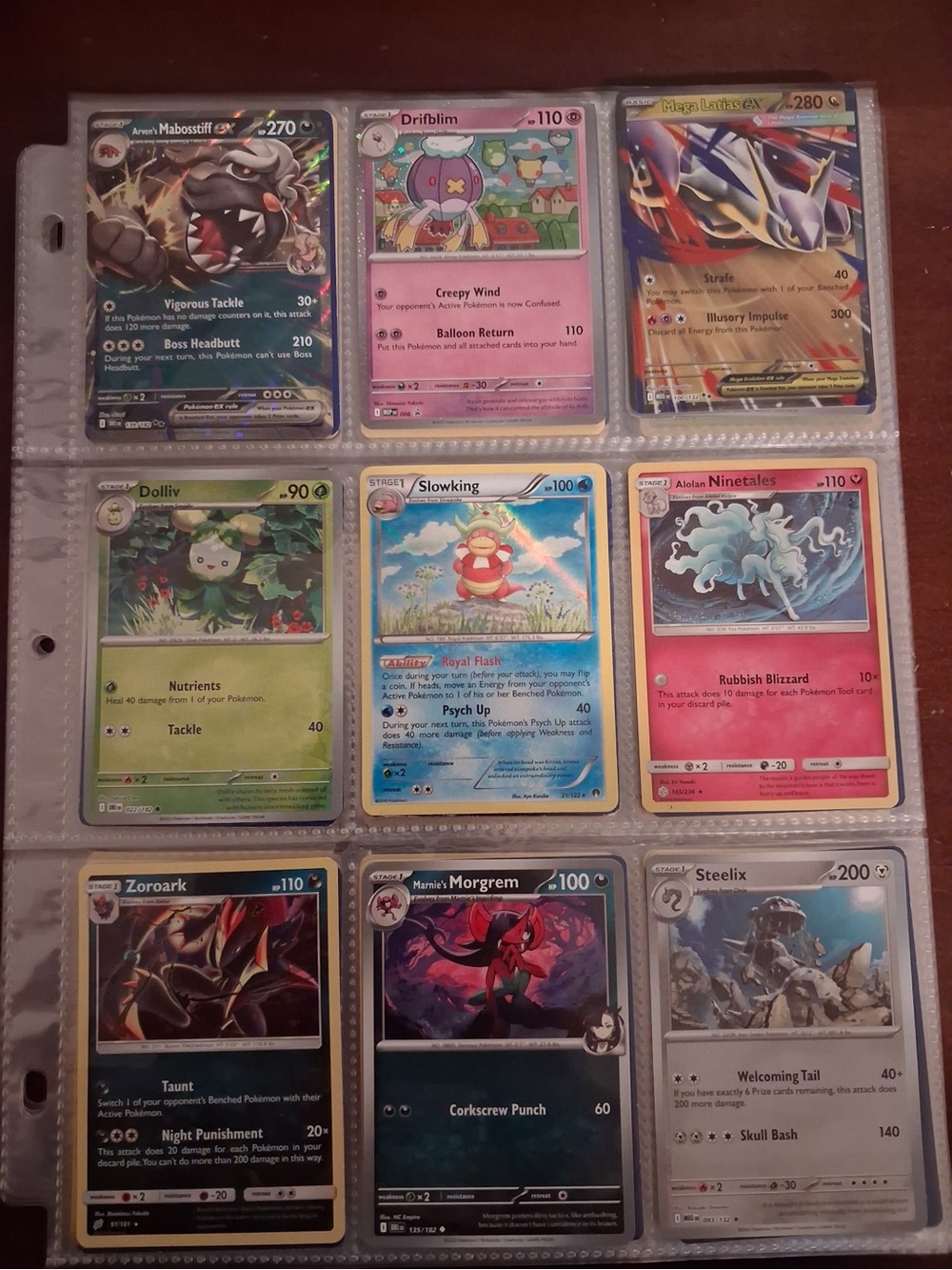Pokémon Trading Card Binder-Assorted Holo Cards,Basic, Shinny,Stage1,Stage2,Coin